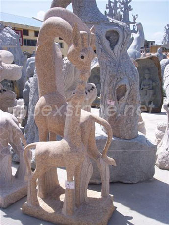 Granite Giraffe Statues